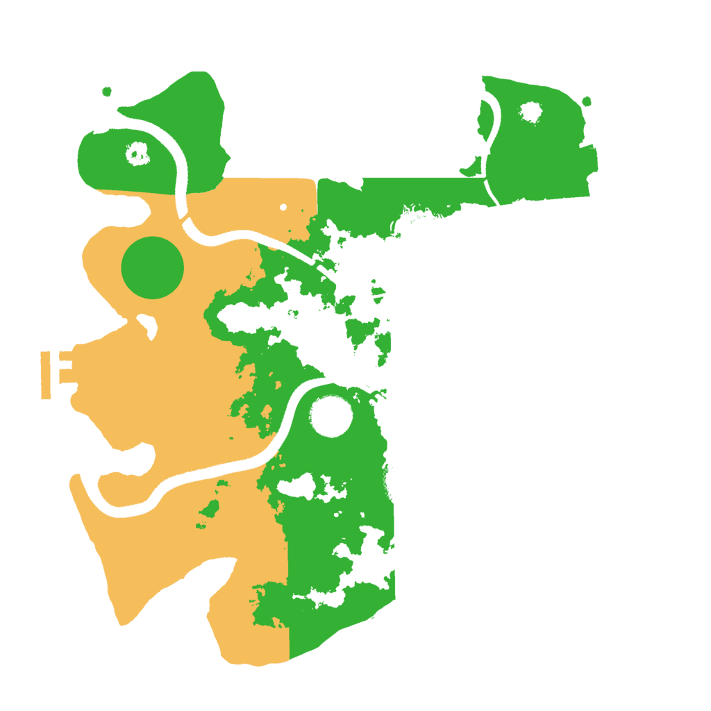 Biome Rust Map: Procedural Map, Size: 3000, Seed: 776190313