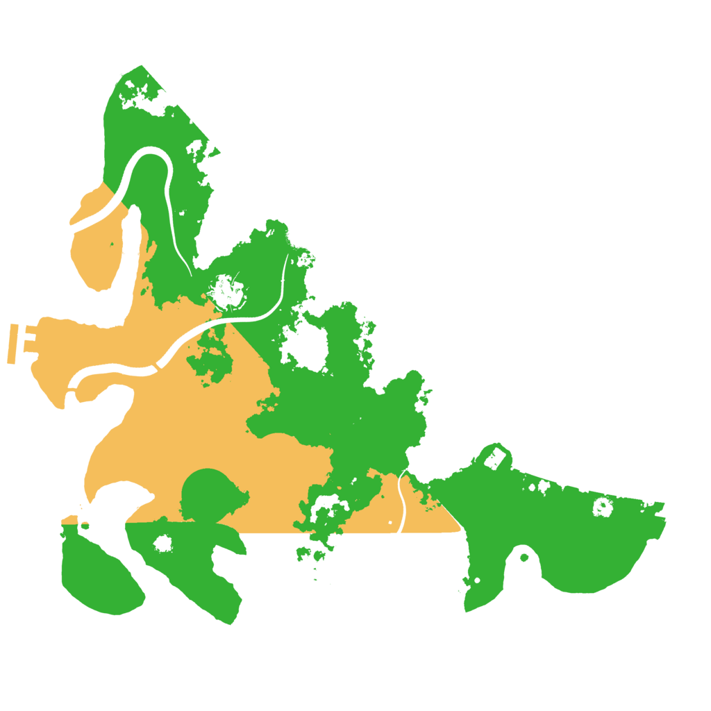 Biome Rust Map: Procedural Map, Size: 3600, Seed: 849