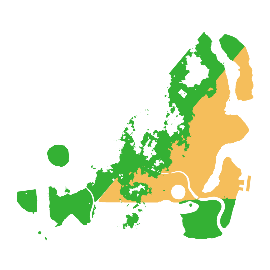 Biome Rust Map: Procedural Map, Size: 3450, Seed: 72925