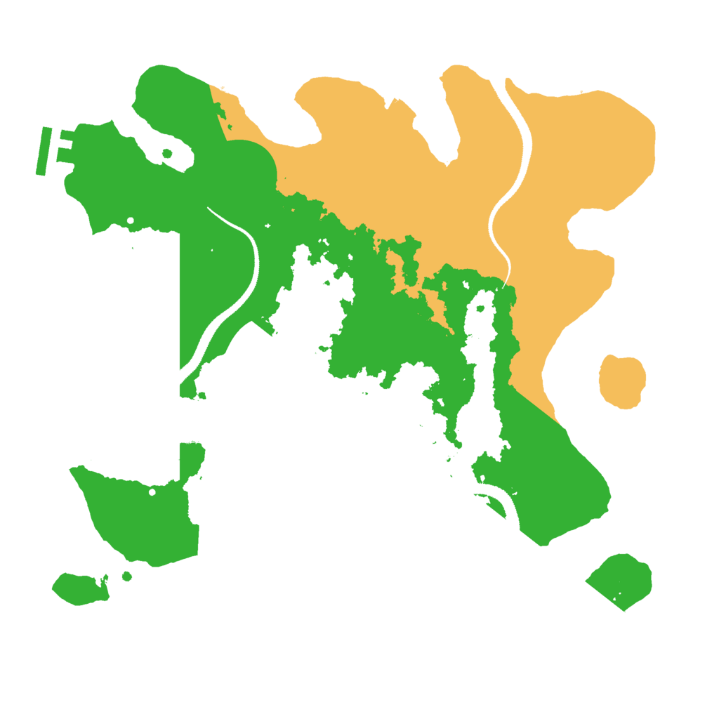 Biome Rust Map: Procedural Map, Size: 3000, Seed: 1512222412