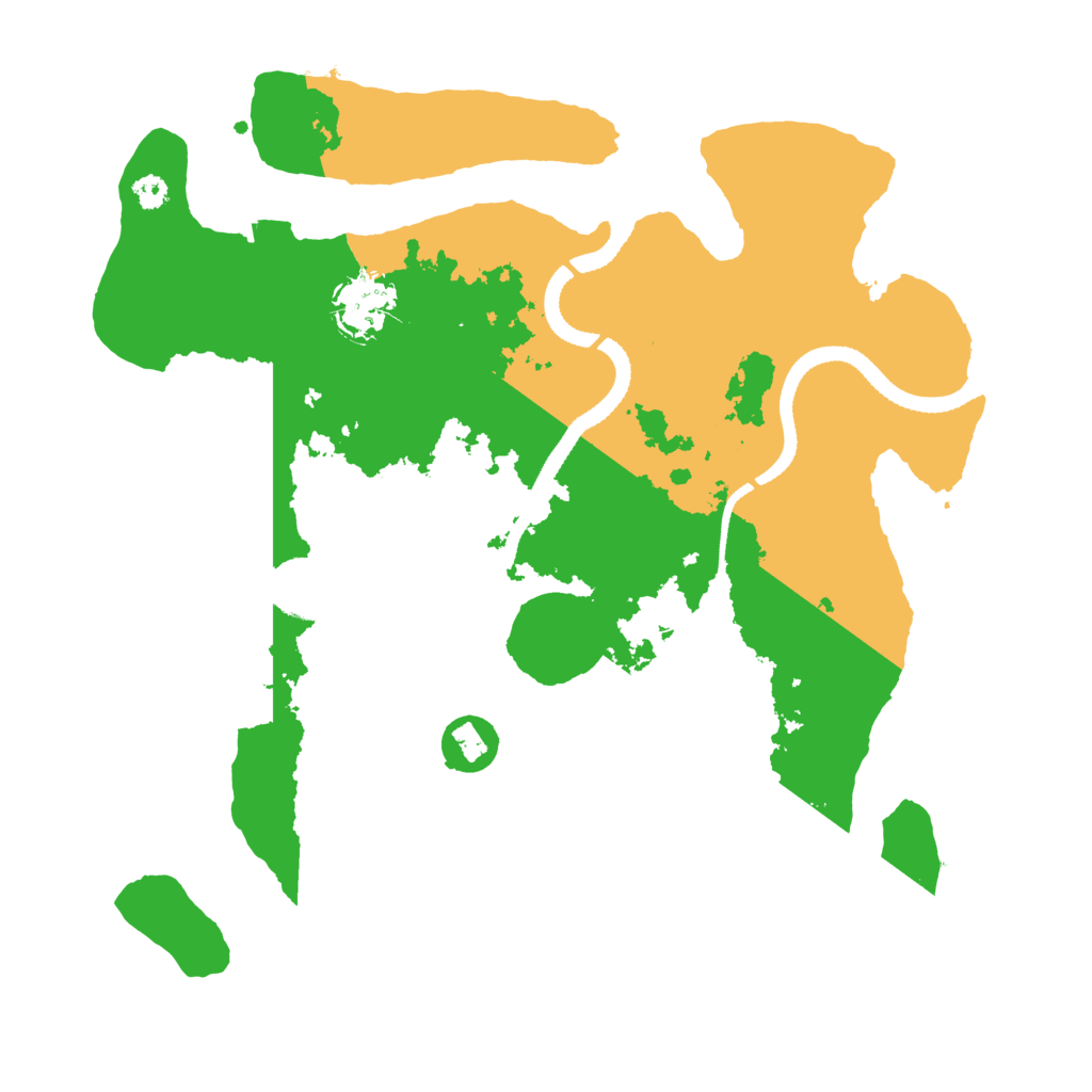 Biome Rust Map: Procedural Map, Size: 3250, Seed: 98765