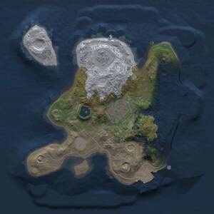 Thumbnail Rust Map: Procedural Map, Size: 2000, Seed: 1140872666, 5 Monuments