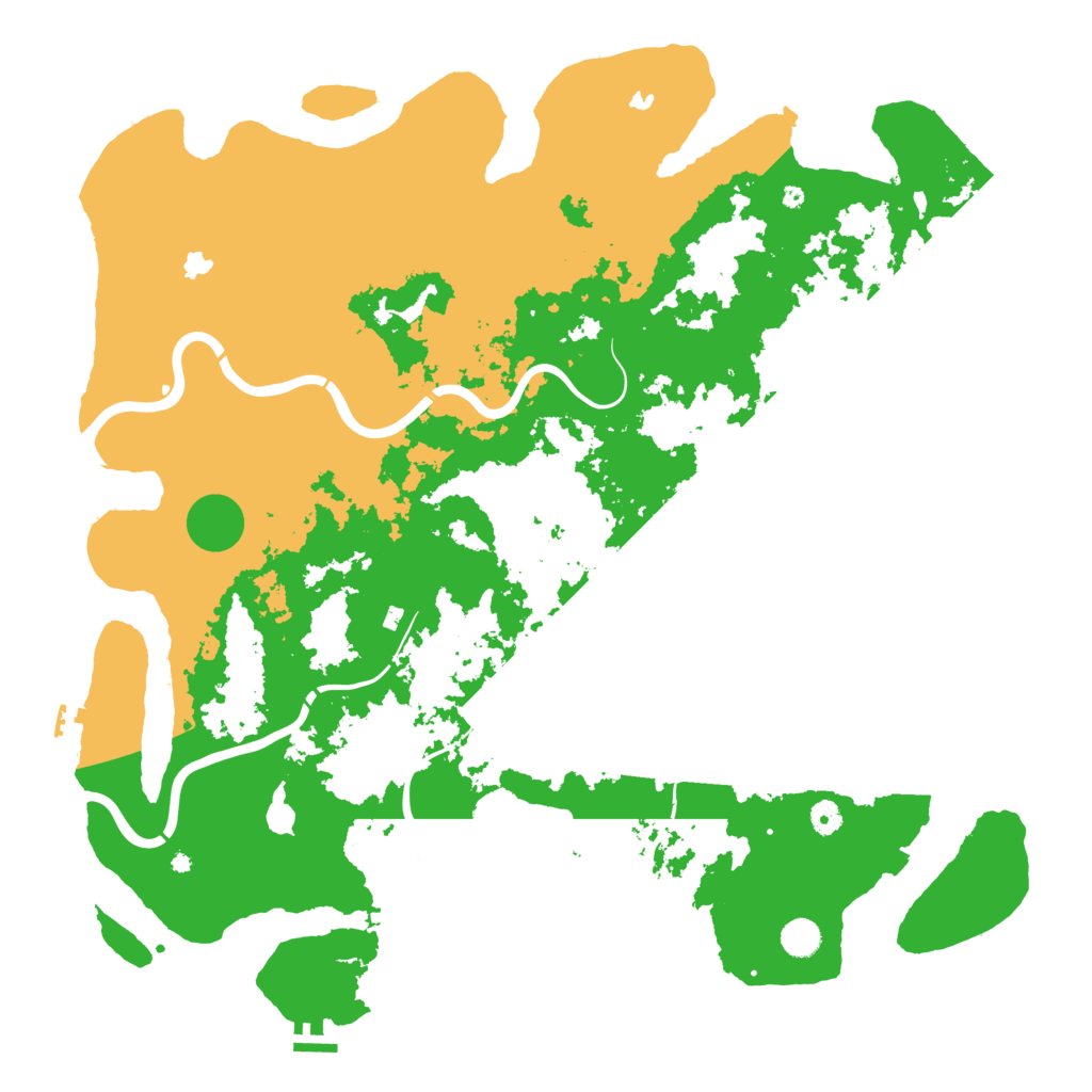 Biome Rust Map: Procedural Map, Size: 5000, Seed: 1963522
