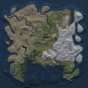 Thumbnail Rust Map: Procedural Map, Size: 4500, Seed: 765542498, 17 Monuments
