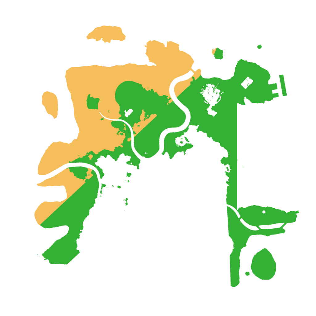 Biome Rust Map: Procedural Map, Size: 3000, Seed: 380414040