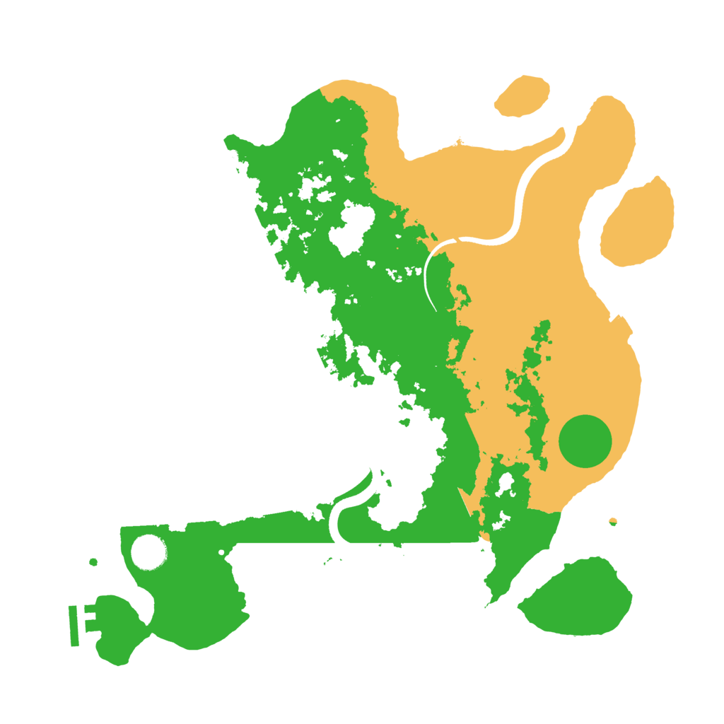 Biome Rust Map: Procedural Map, Size: 3600, Seed: 560853