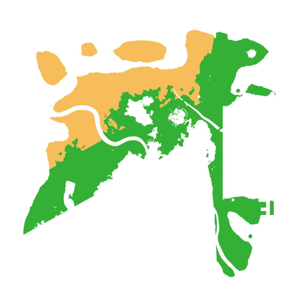 Biome Rust Map: Procedural Map, Size: 3000, Seed: 84111
