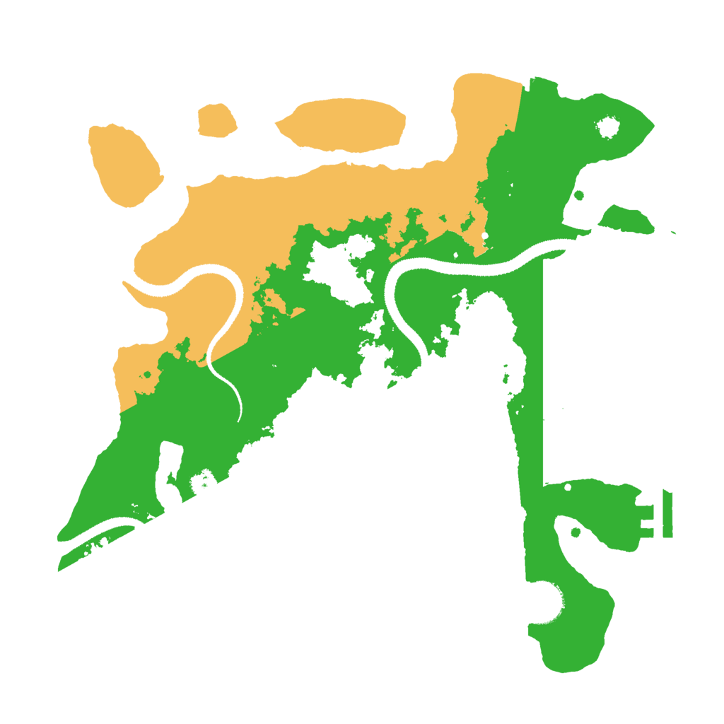 Biome Rust Map: Procedural Map, Size: 3000, Seed: 84111