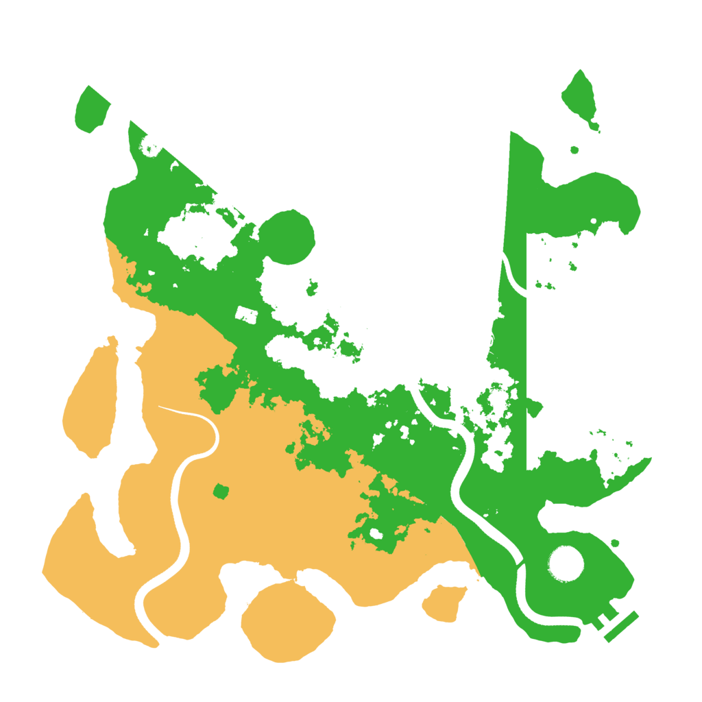 Biome Rust Map: Procedural Map, Size: 3500, Seed: 1275323214