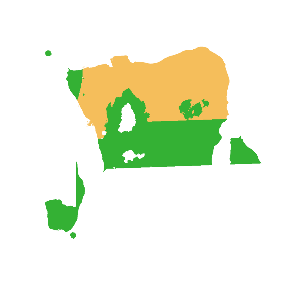 Biome Rust Map: Procedural Map, Size: 2000, Seed: 66945