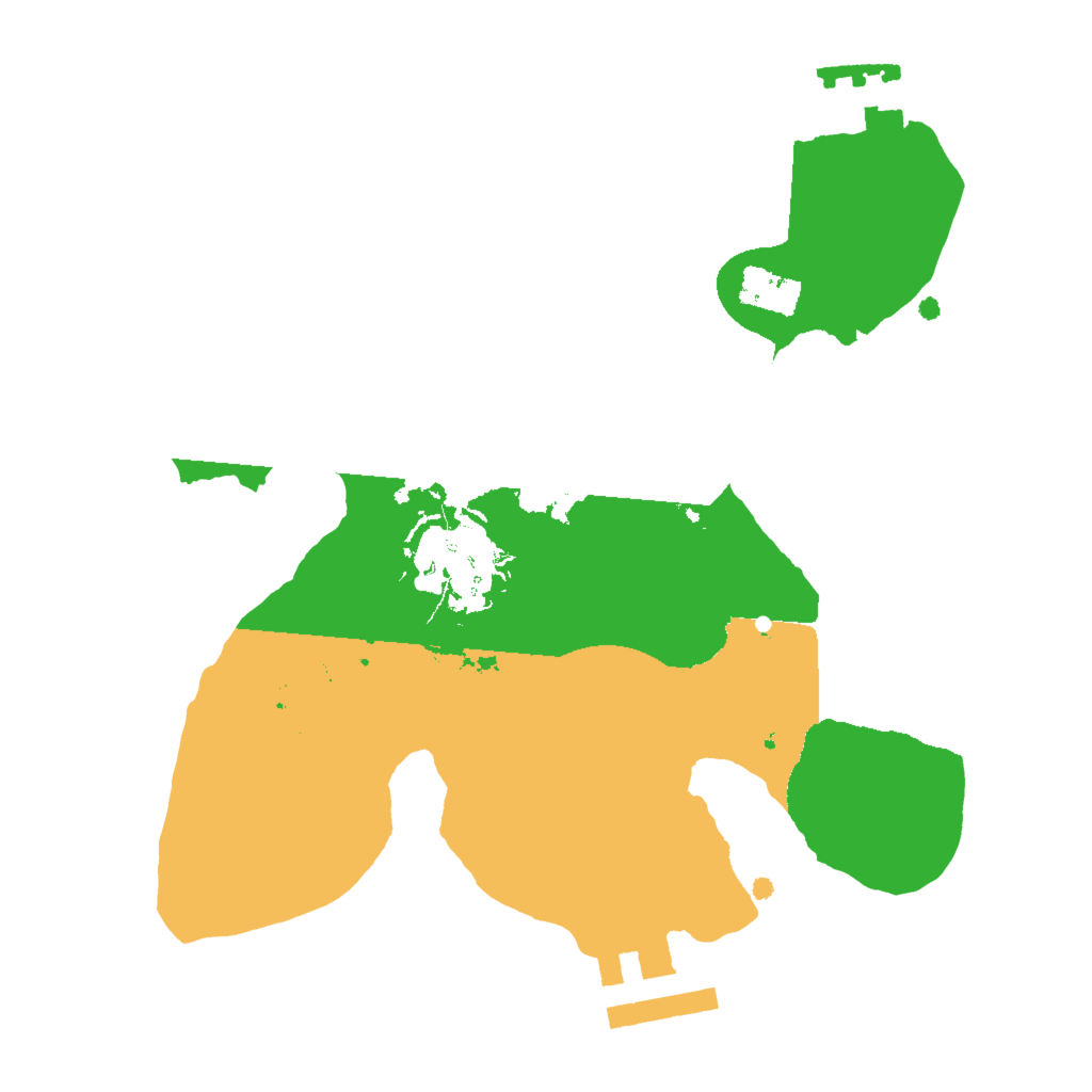 Biome Rust Map: Procedural Map, Size: 2000, Seed: 854097607