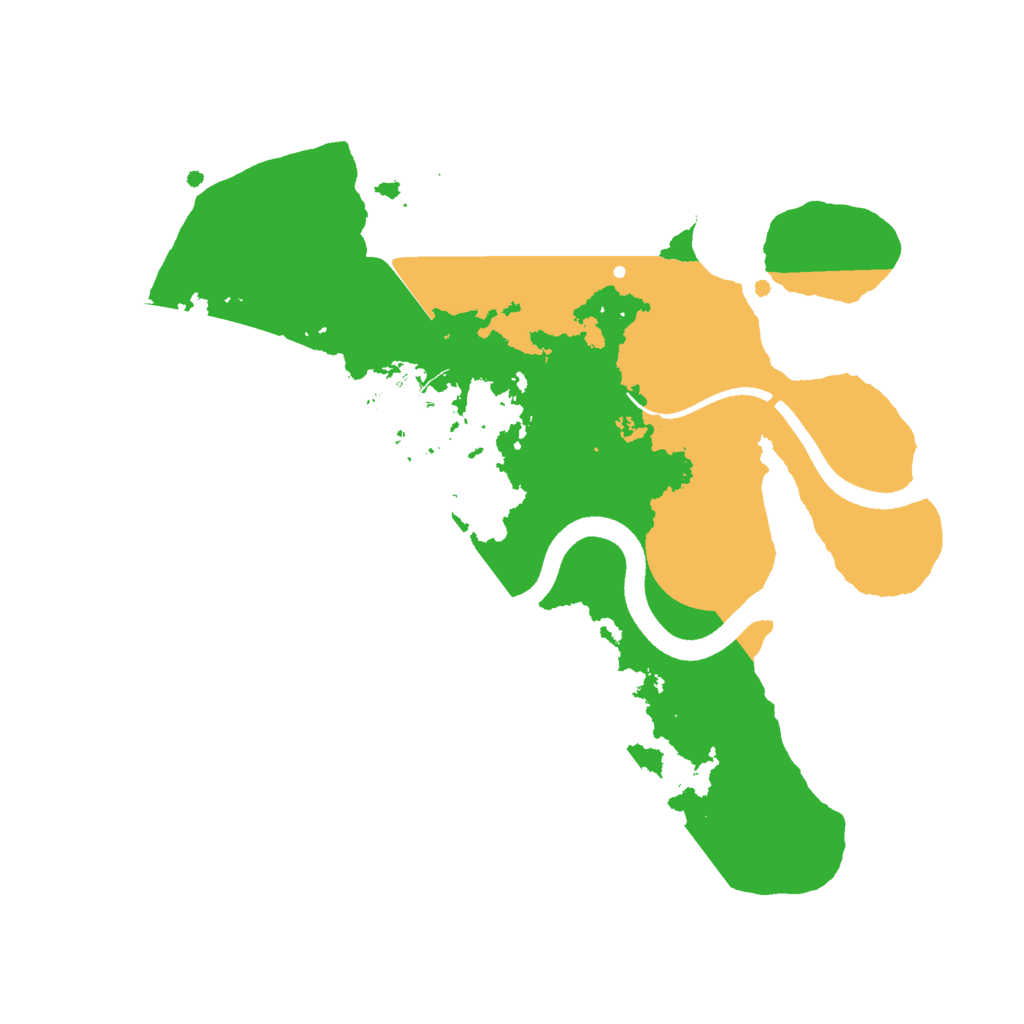 Biome Rust Map: Procedural Map, Size: 2500, Seed: 1889873194