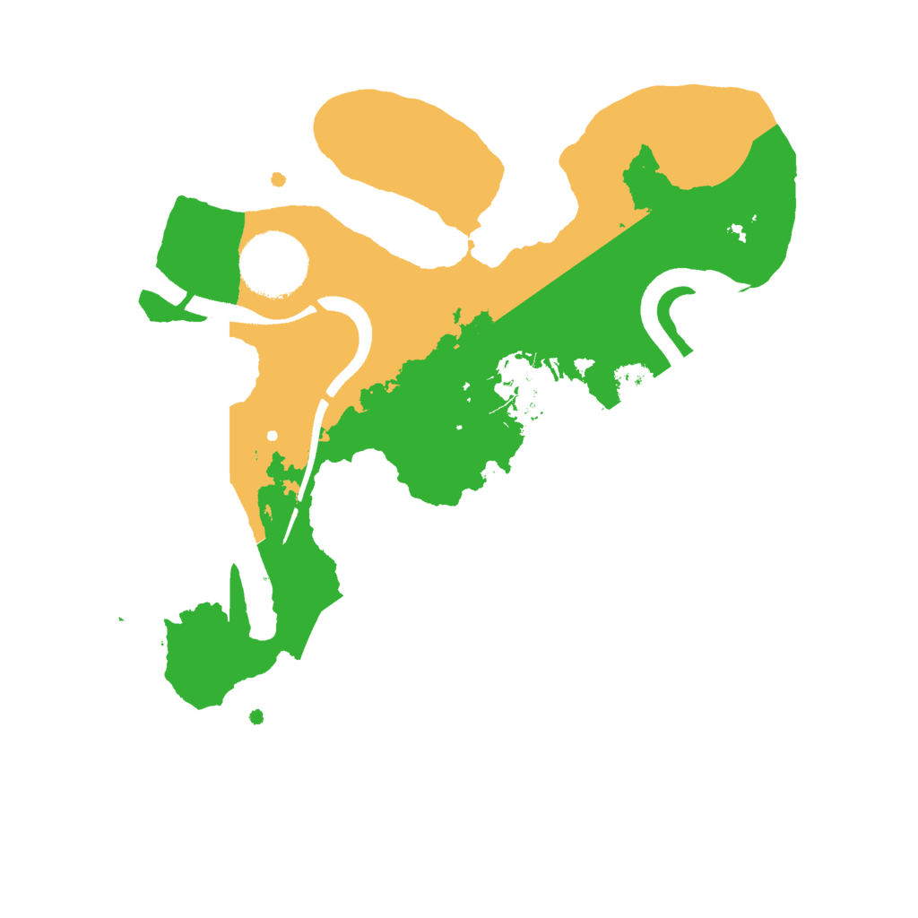 Biome Rust Map: Procedural Map, Size: 2500, Seed: 81873541