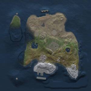 Thumbnail Rust Map: Procedural Map, Size: 2000, Seed: 811618268, 7 Monuments