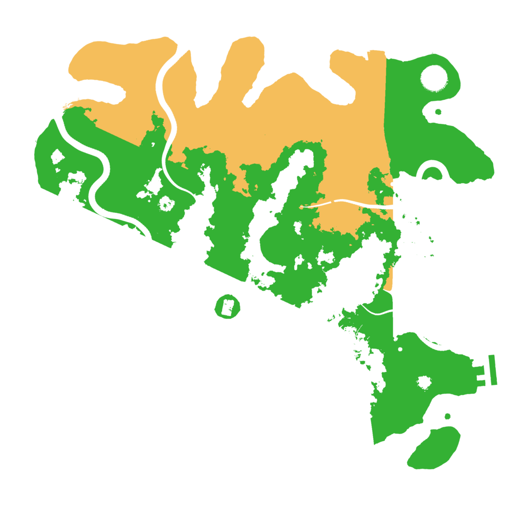 Biome Rust Map: Procedural Map, Size: 3500, Seed: 110851