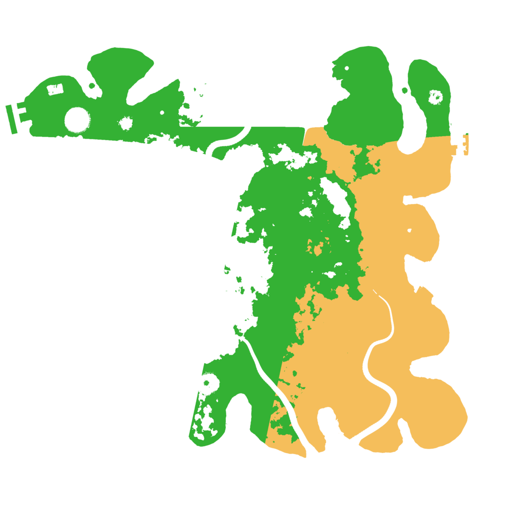 Biome Rust Map: Procedural Map, Size: 3500, Seed: 1828808411