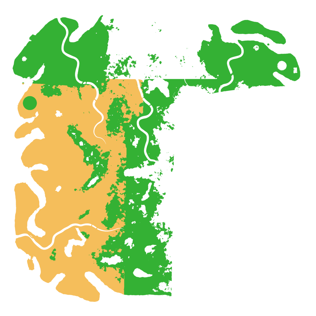 Biome Rust Map: Procedural Map, Size: 6000, Seed: 947155123