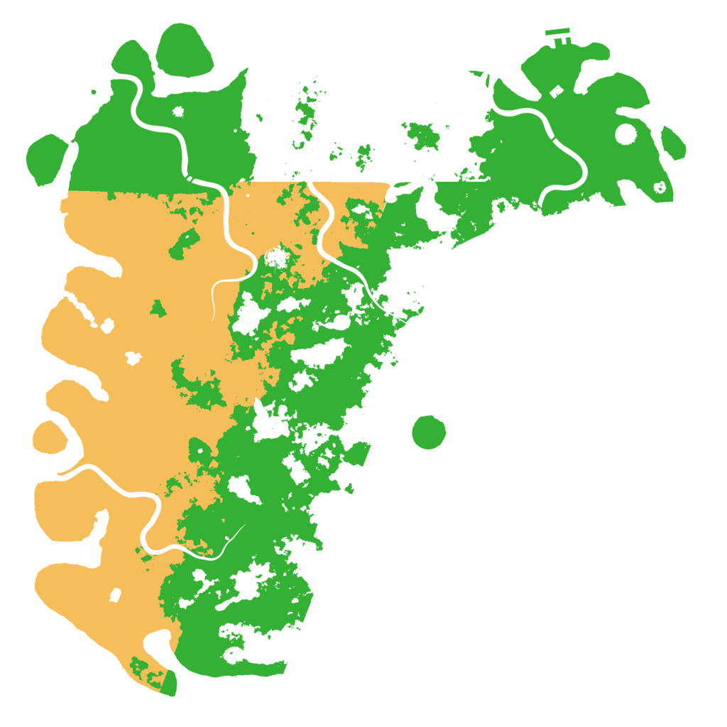 Biome Rust Map: Procedural Map, Size: 6000, Seed: 4865904
