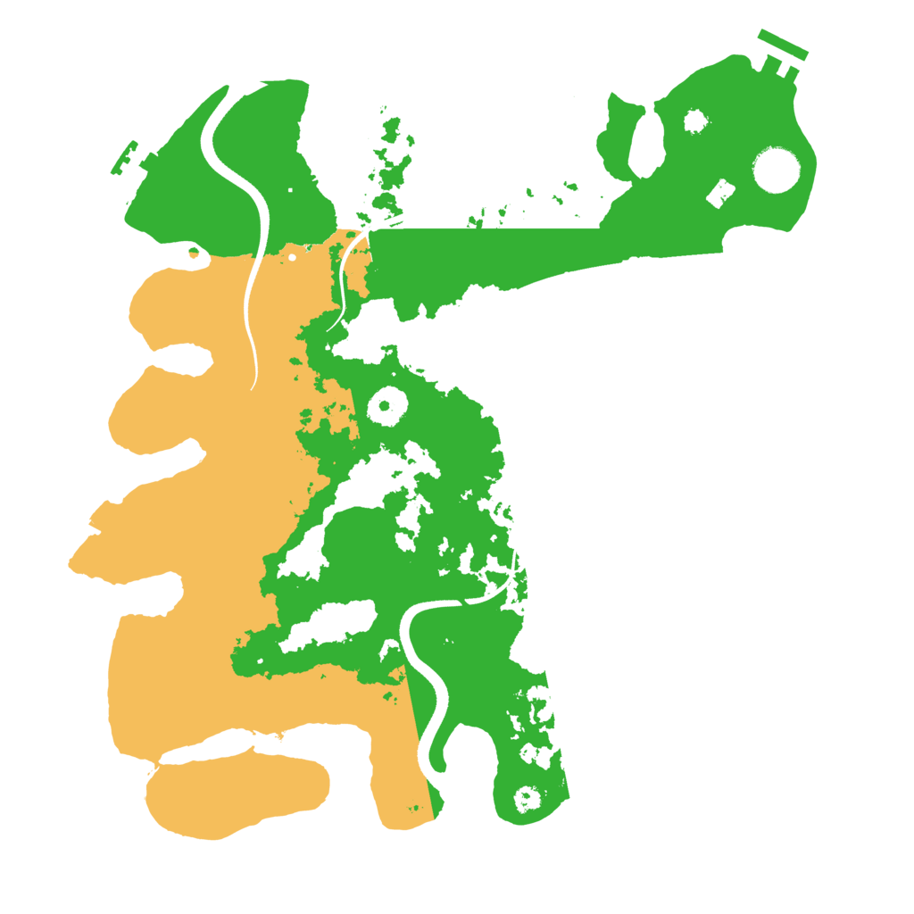 Biome Rust Map: Procedural Map, Size: 3500, Seed: 838