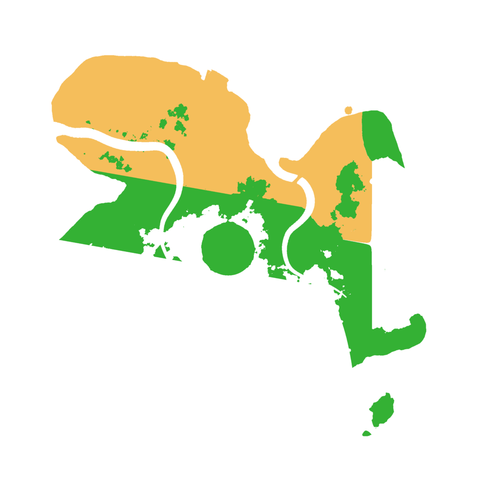 Biome Rust Map: Procedural Map, Size: 2500, Seed: 745245245