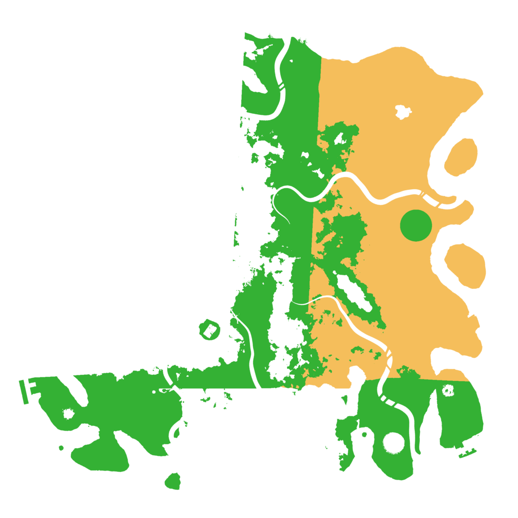 Biome Rust Map: Procedural Map, Size: 4300, Seed: 80512