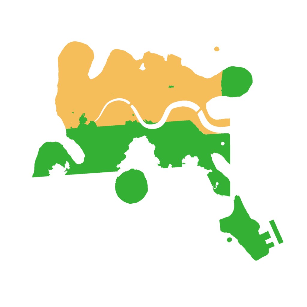 Biome Rust Map: Procedural Map, Size: 2500, Seed: 18224