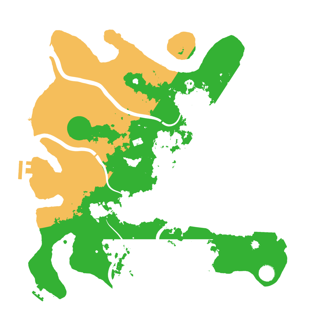 Biome Rust Map: Procedural Map, Size: 3500, Seed: 1369518553