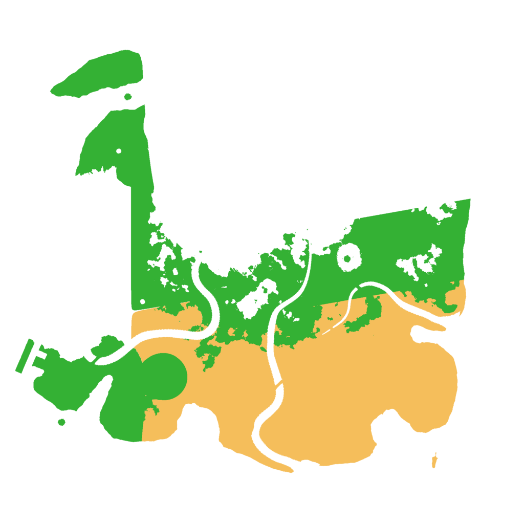 Biome Rust Map: Procedural Map, Size: 3000, Seed: 2434567