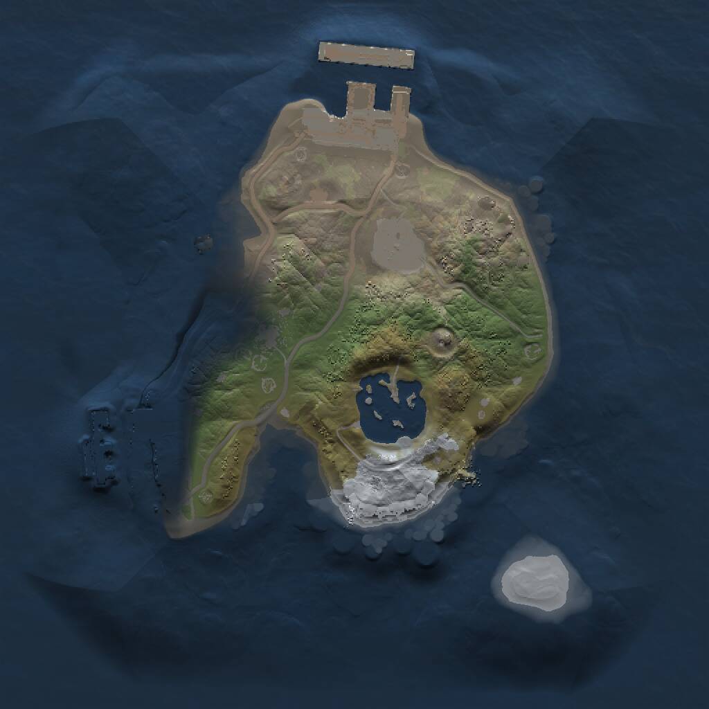 Rust Map: Procedural Map, Size: 1500, Seed: 1160807836, 4 Monuments