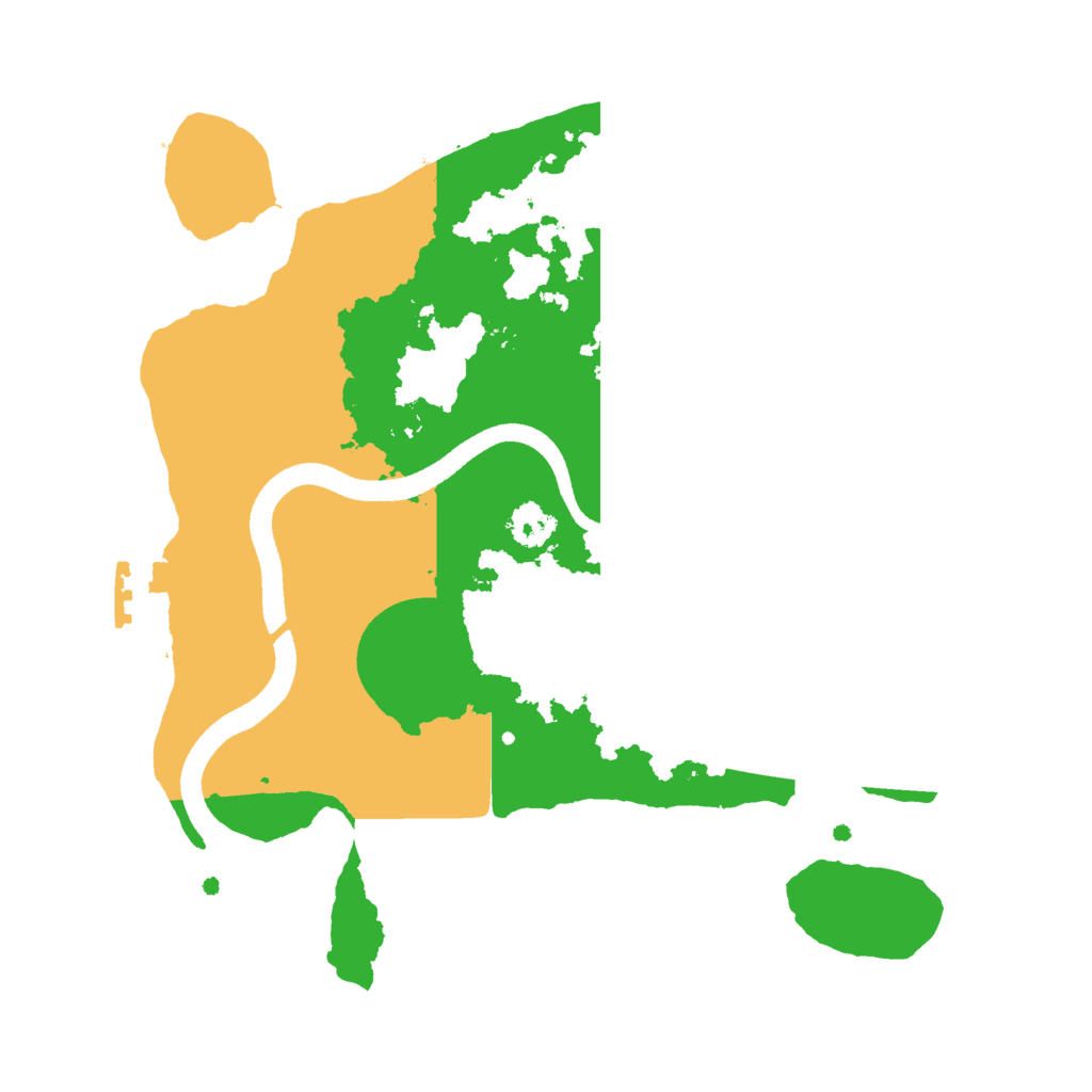 Biome Rust Map: Procedural Map, Size: 2500, Seed: 615677227
