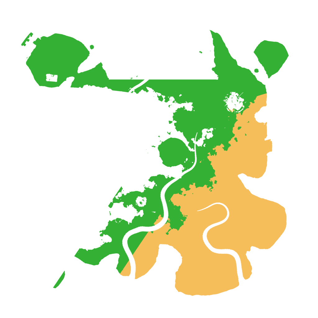 Biome Rust Map: Procedural Map, Size: 3000, Seed: 93868