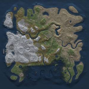 Thumbnail Rust Map: Procedural Map, Size: 4250, Seed: 1715726947, 16 Monuments
