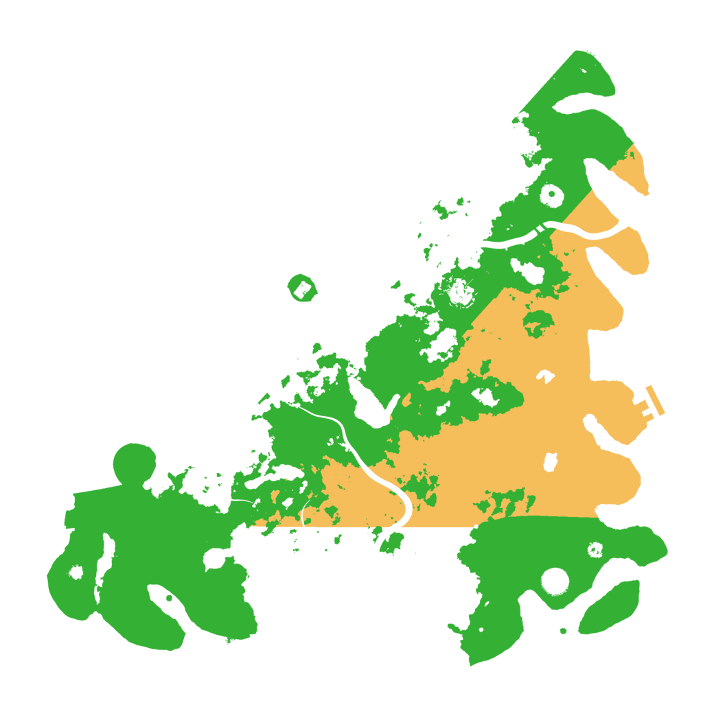 Biome Rust Map: Procedural Map, Size: 4500, Seed: 58672143