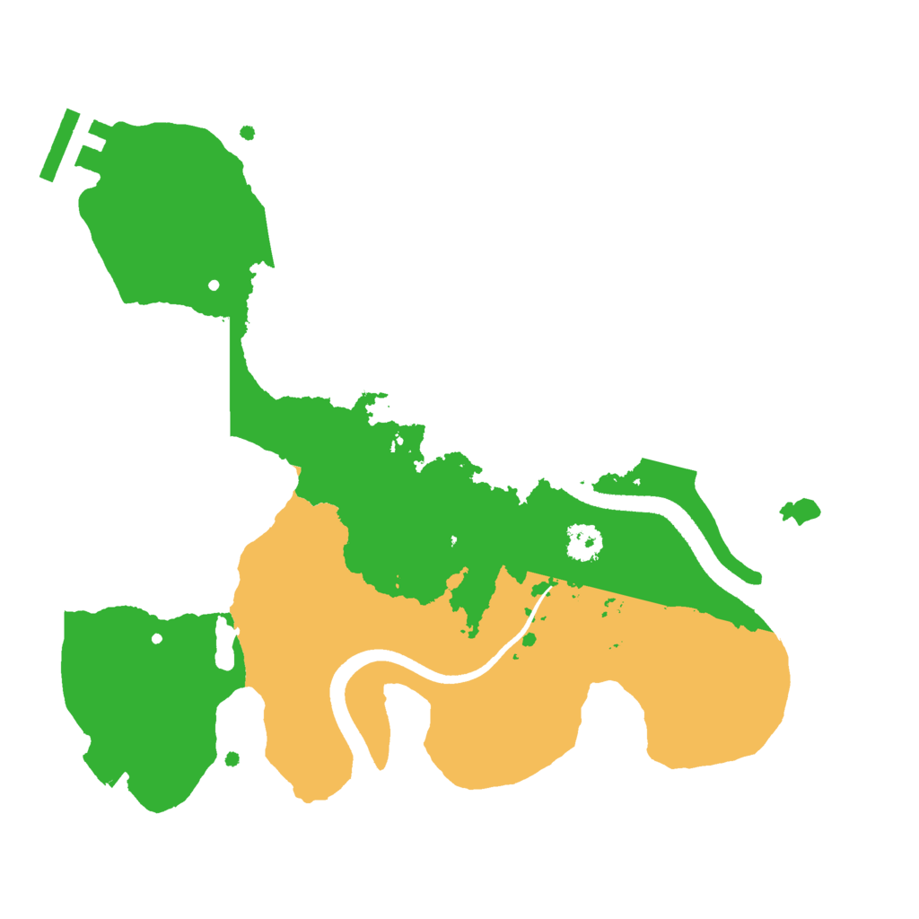 Biome Rust Map: Procedural Map, Size: 2500, Seed: 1821563