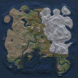 Thumbnail Rust Map: Procedural Map, Size: 4250, Seed: 1903037876, 17 Monuments