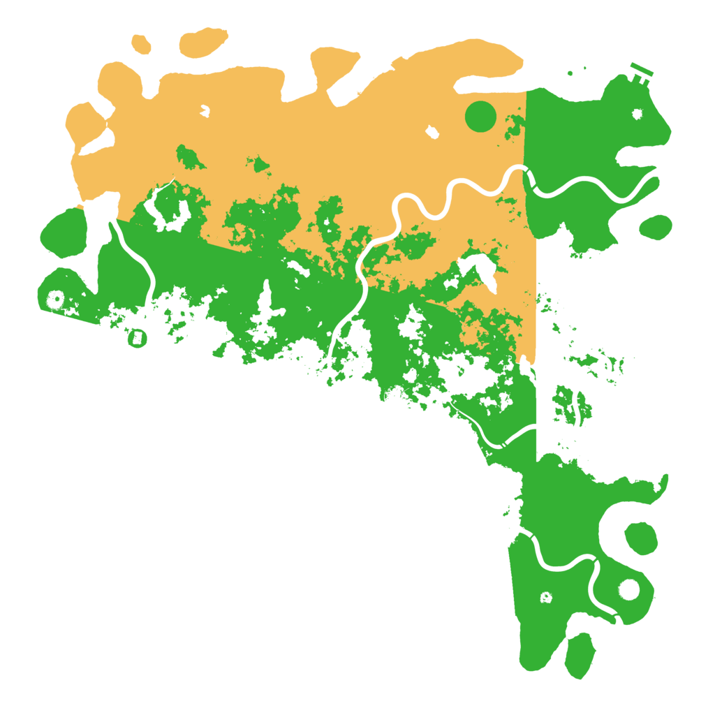 Biome Rust Map: Procedural Map, Size: 6000, Seed: 1811375048