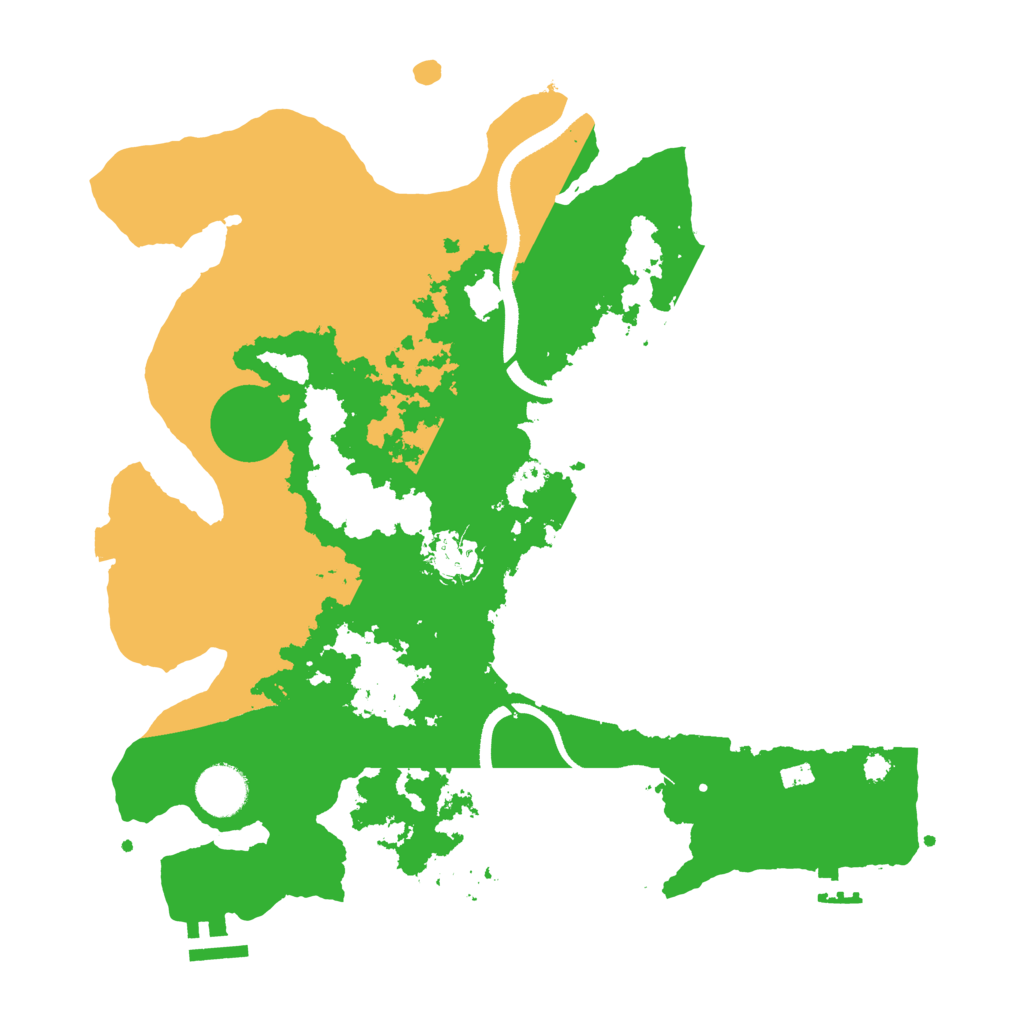 Biome Rust Map: Procedural Map, Size: 3500, Seed: 3209843