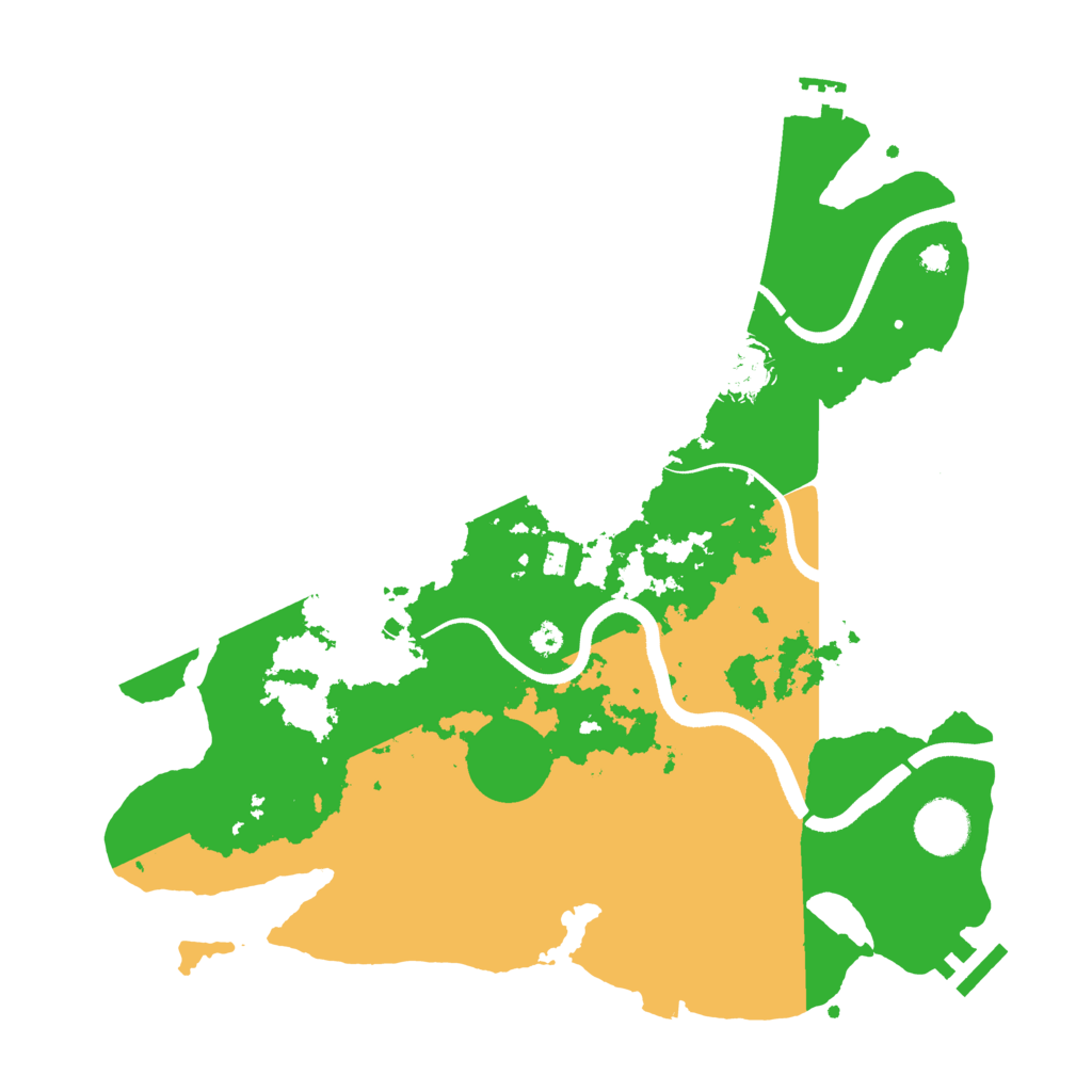 Biome Rust Map: Procedural Map, Size: 3500, Seed: 519179552