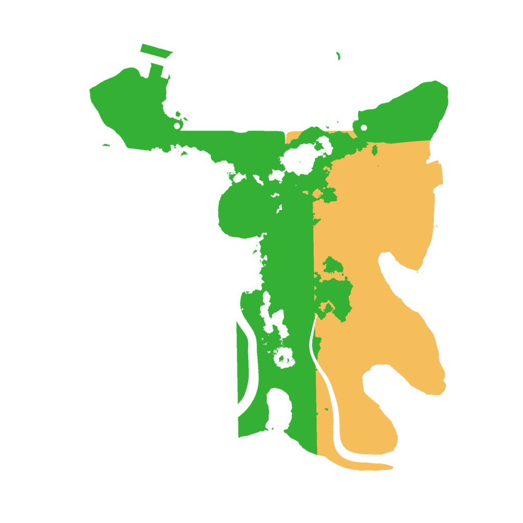 Biome Rust Map: Procedural Map, Size: 2500, Seed: 946330230