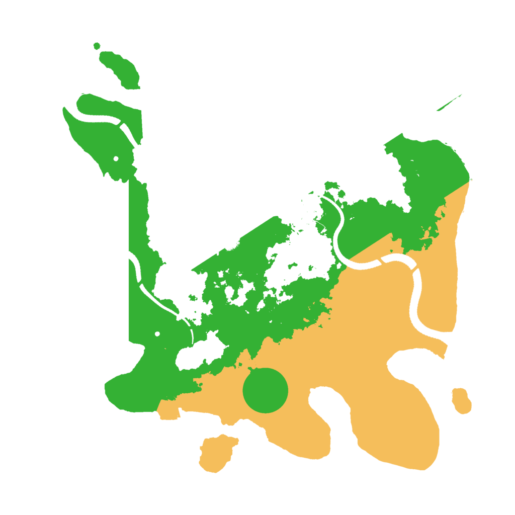 Biome Rust Map: Procedural Map, Size: 3000, Seed: 1135987666