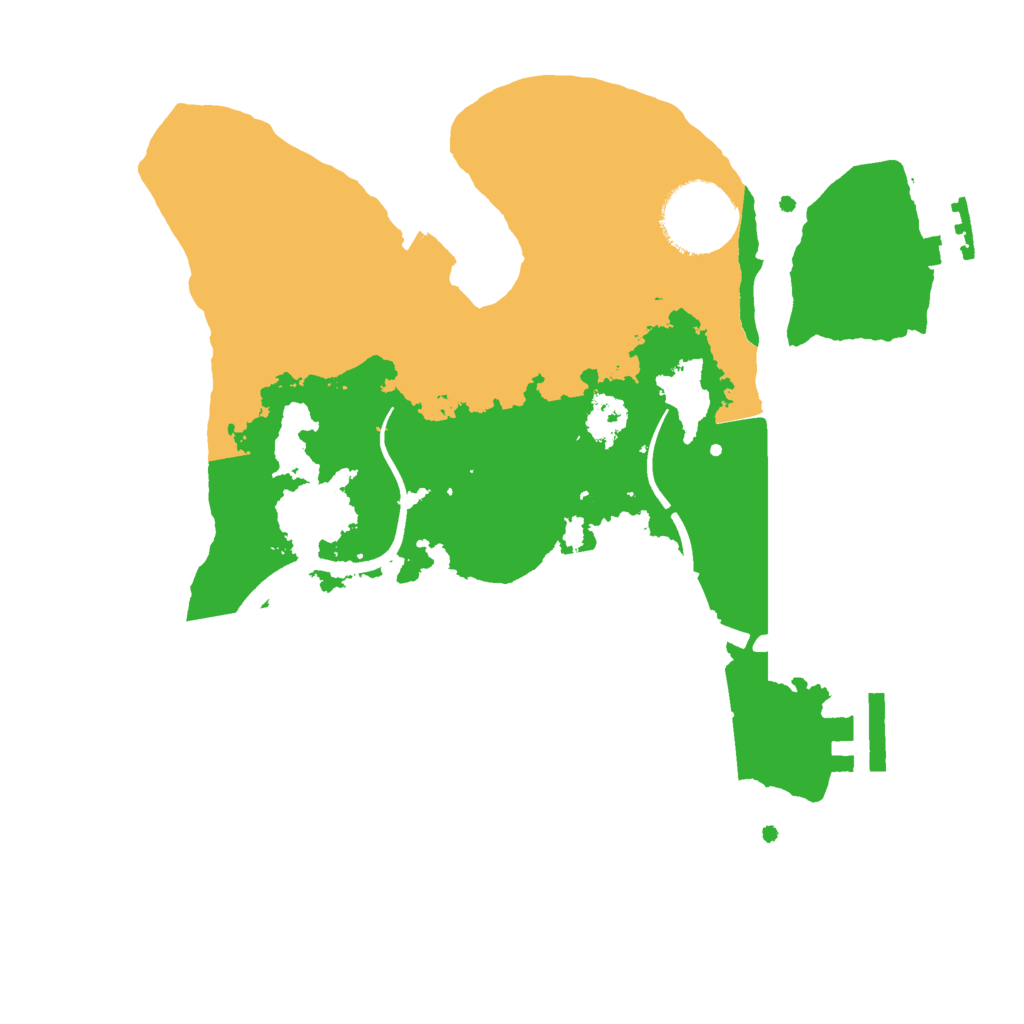 Biome Rust Map: Procedural Map, Size: 2500, Seed: 15235