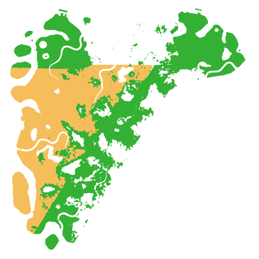 Biome Rust Map: Procedural Map, Size: 6000, Seed: 28810