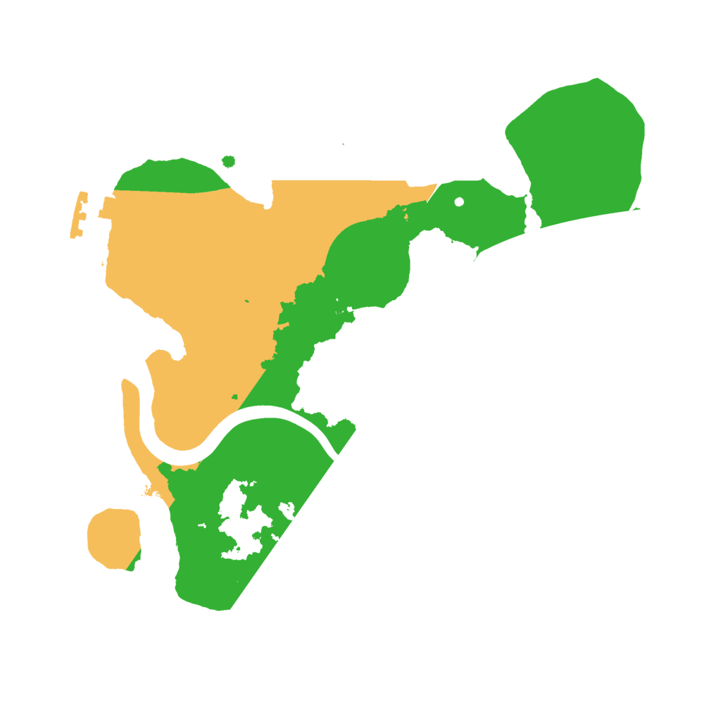 Biome Rust Map: Procedural Map, Size: 2300, Seed: 946069763