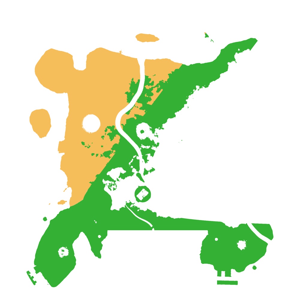 Biome Rust Map: Procedural Map, Size: 3000, Seed: 62363463