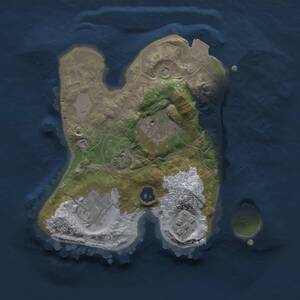 Thumbnail Rust Map: Procedural Map, Size: 2000, Seed: 1666946664, 6 Monuments