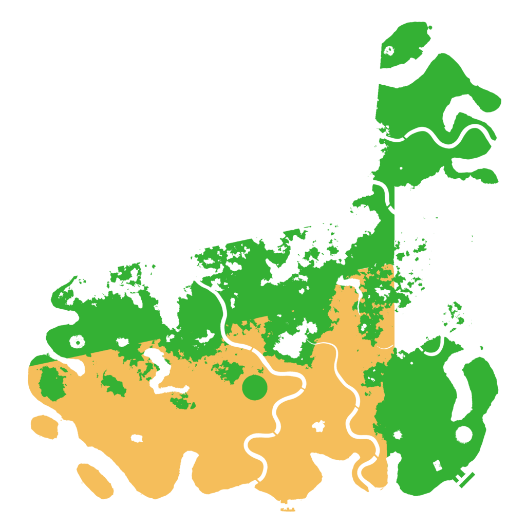Biome Rust Map: Procedural Map, Size: 5500, Seed: 736260593