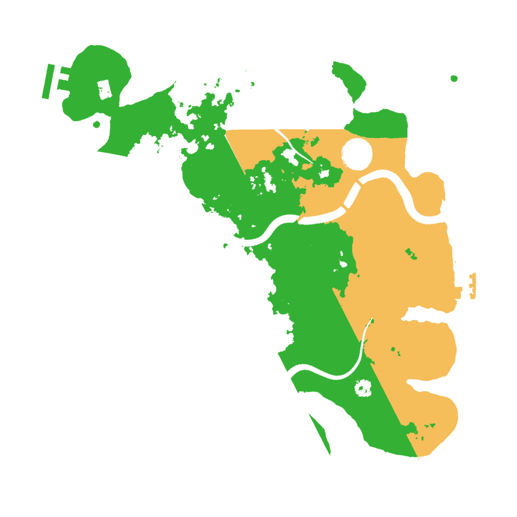 Biome Rust Map: Procedural Map, Size: 3000, Seed: 394821