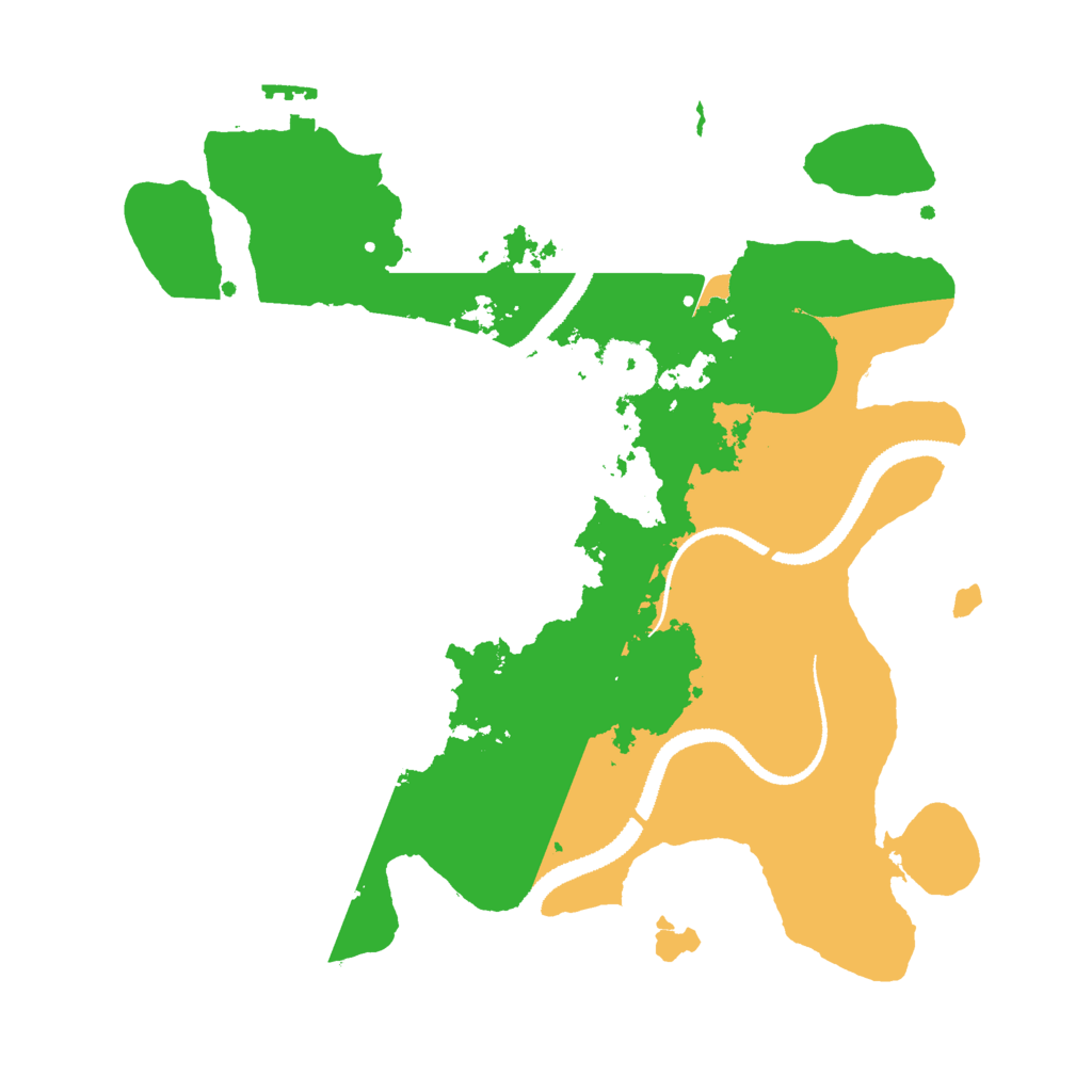 Biome Rust Map: Procedural Map, Size: 3000, Seed: 145684116
