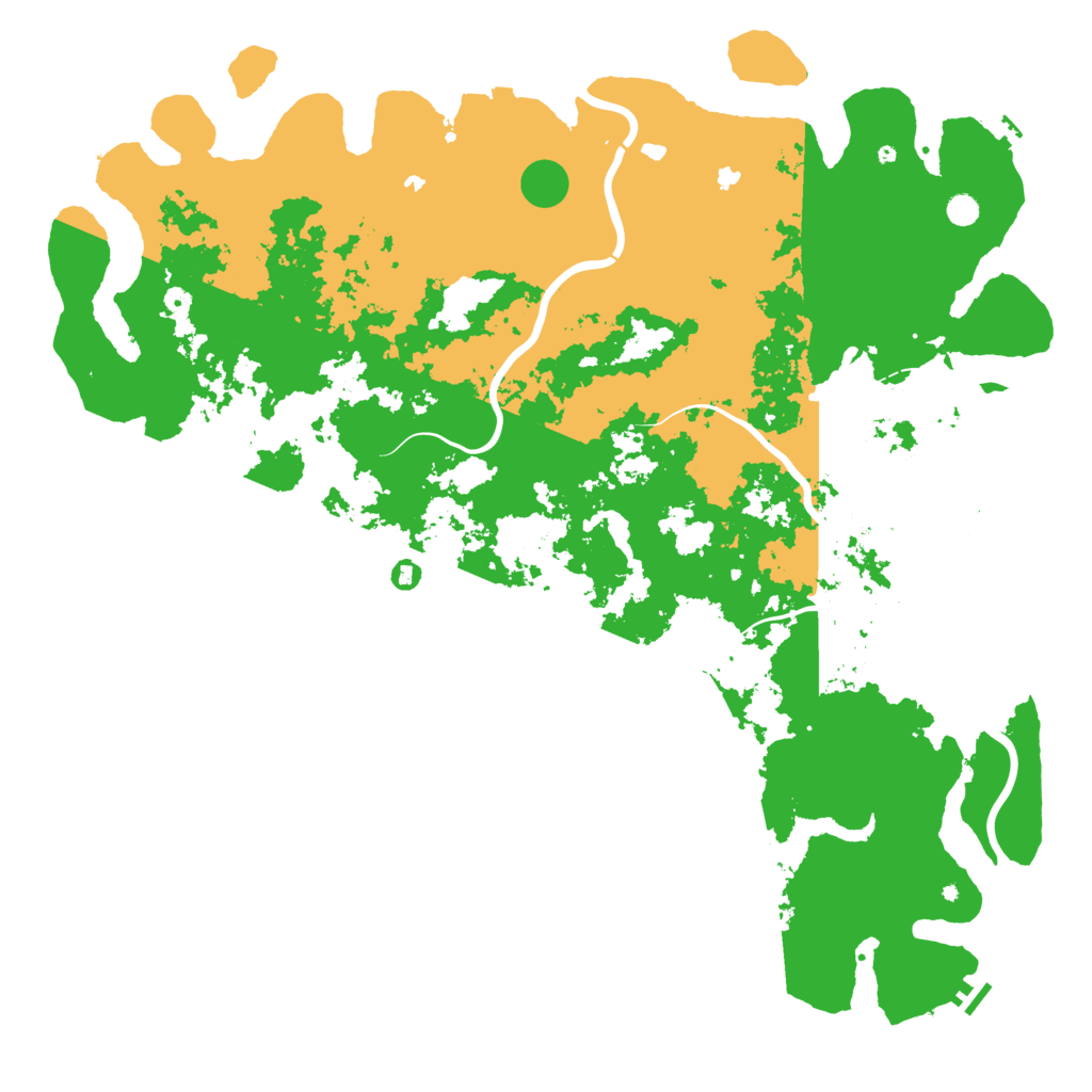 Biome Rust Map: Procedural Map, Size: 6000, Seed: 1881214