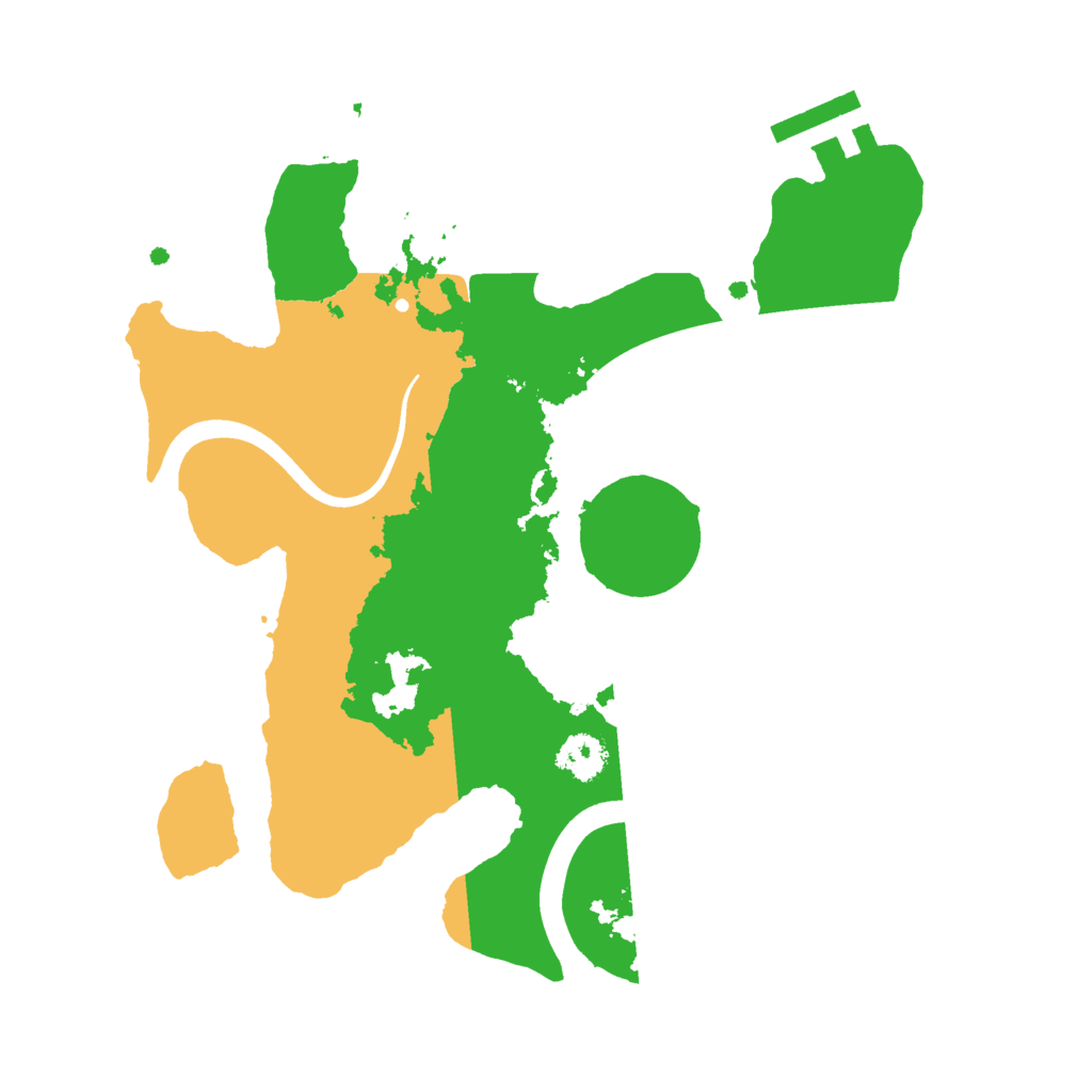 Biome Rust Map: Procedural Map, Size: 2400, Seed: 1639504902